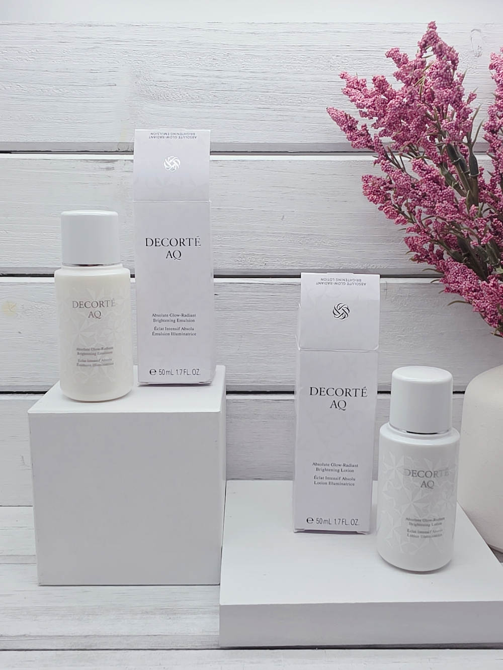 Decorte AQ Absolute Glow Radiant Brightening Emulsion & Lotion